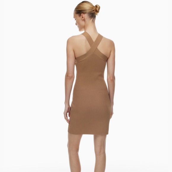 Aritzia Babaton Sculpt Knit Criss Cross Dress - Picture 3 of 8